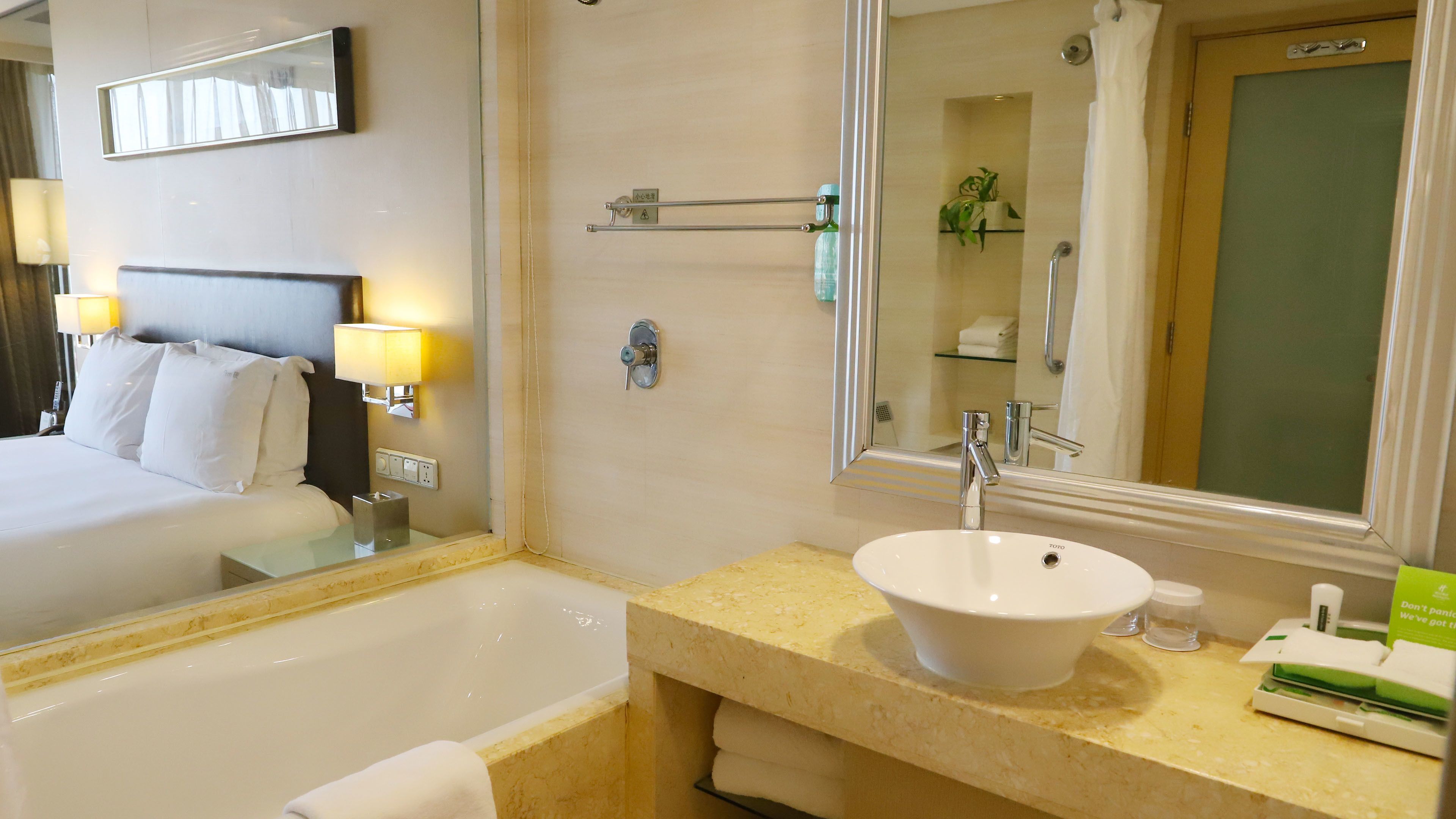 shower, free toiletries, hair dryer, dressing gowns