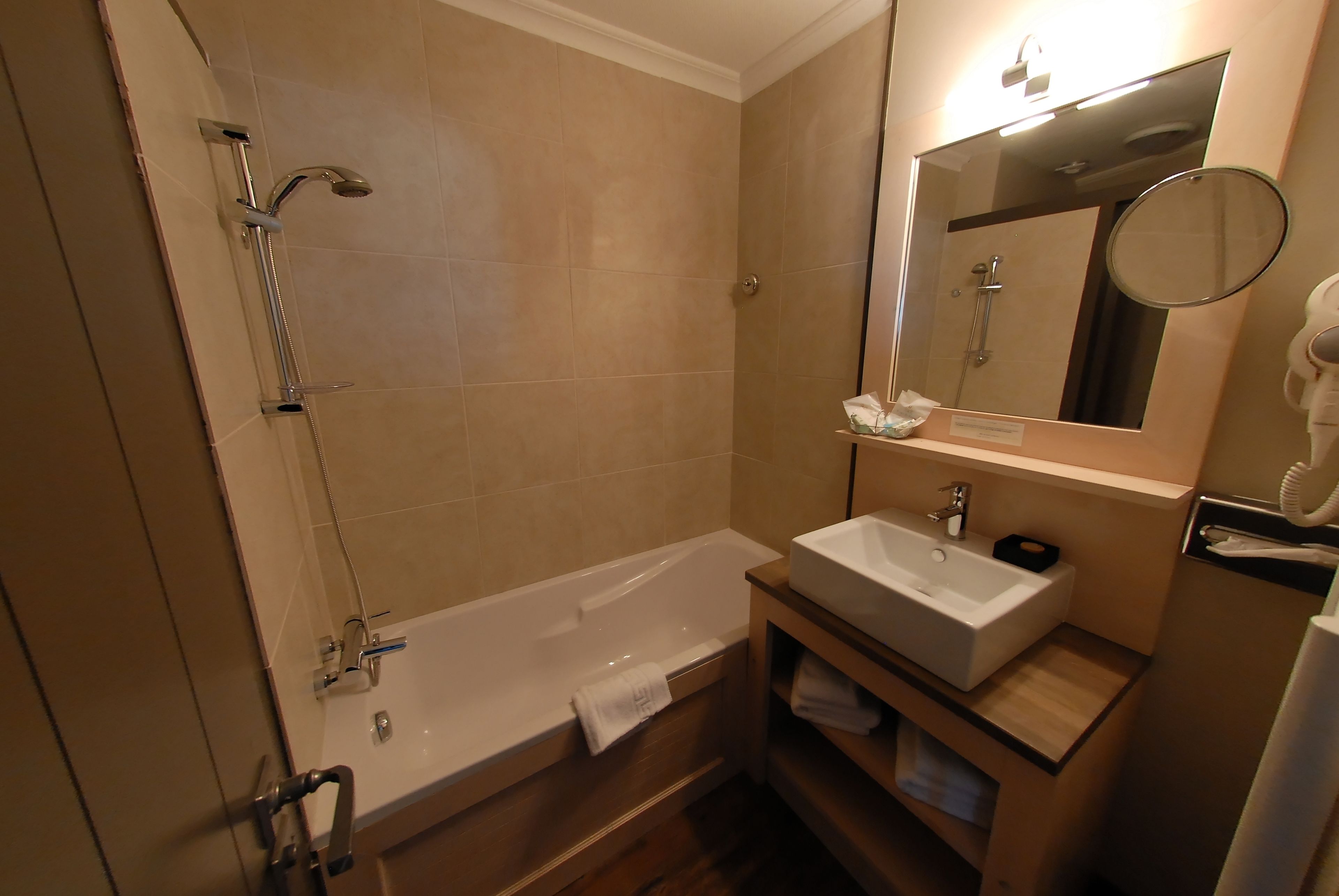 standard room | bathroom | hair dryer, towels