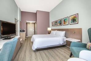 Premium bedding, pillow-top beds, desk, blackout curtains