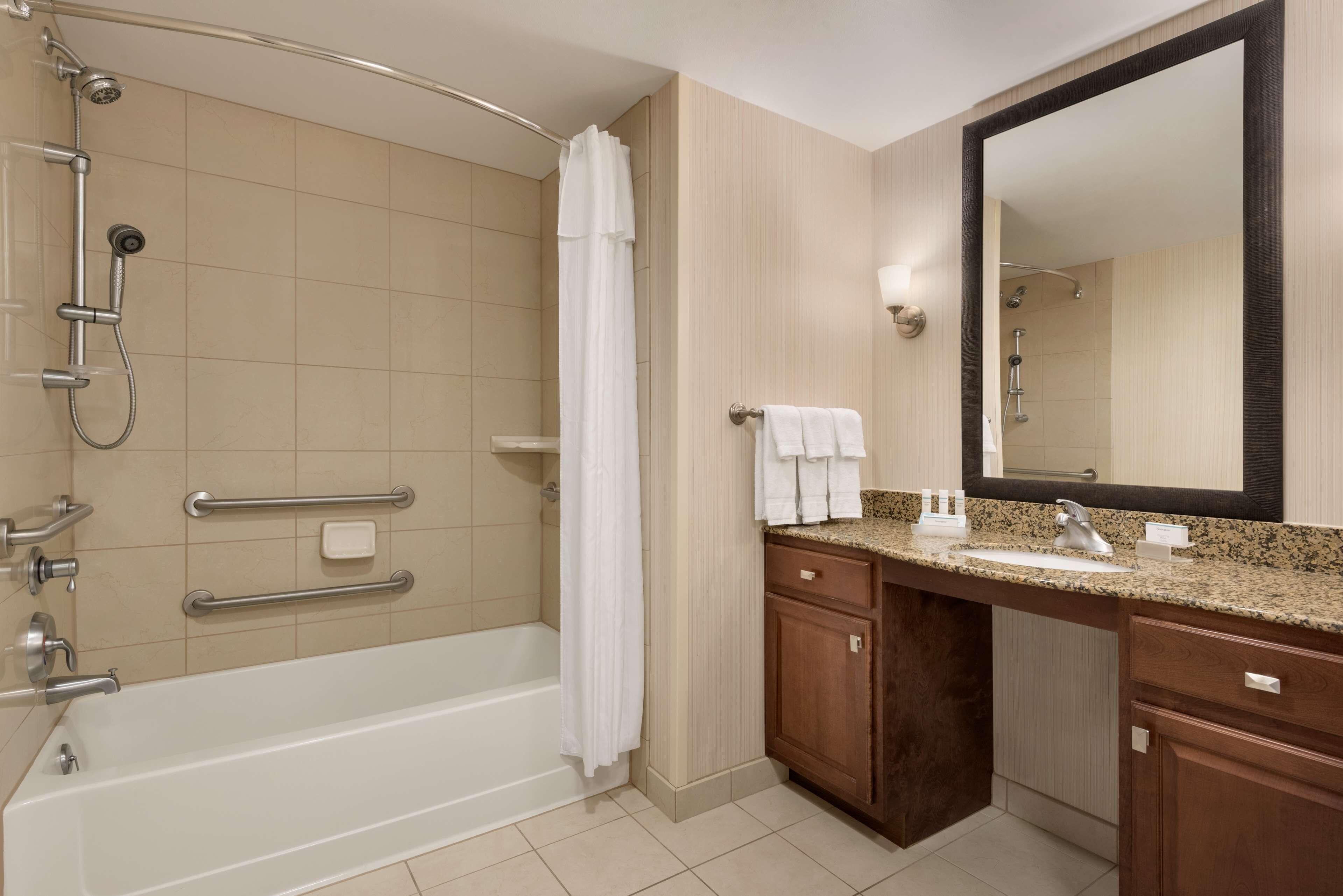 suite, 1 king bed with sofa bed | bathroom | free toiletries, hair dryer, towels, soap
