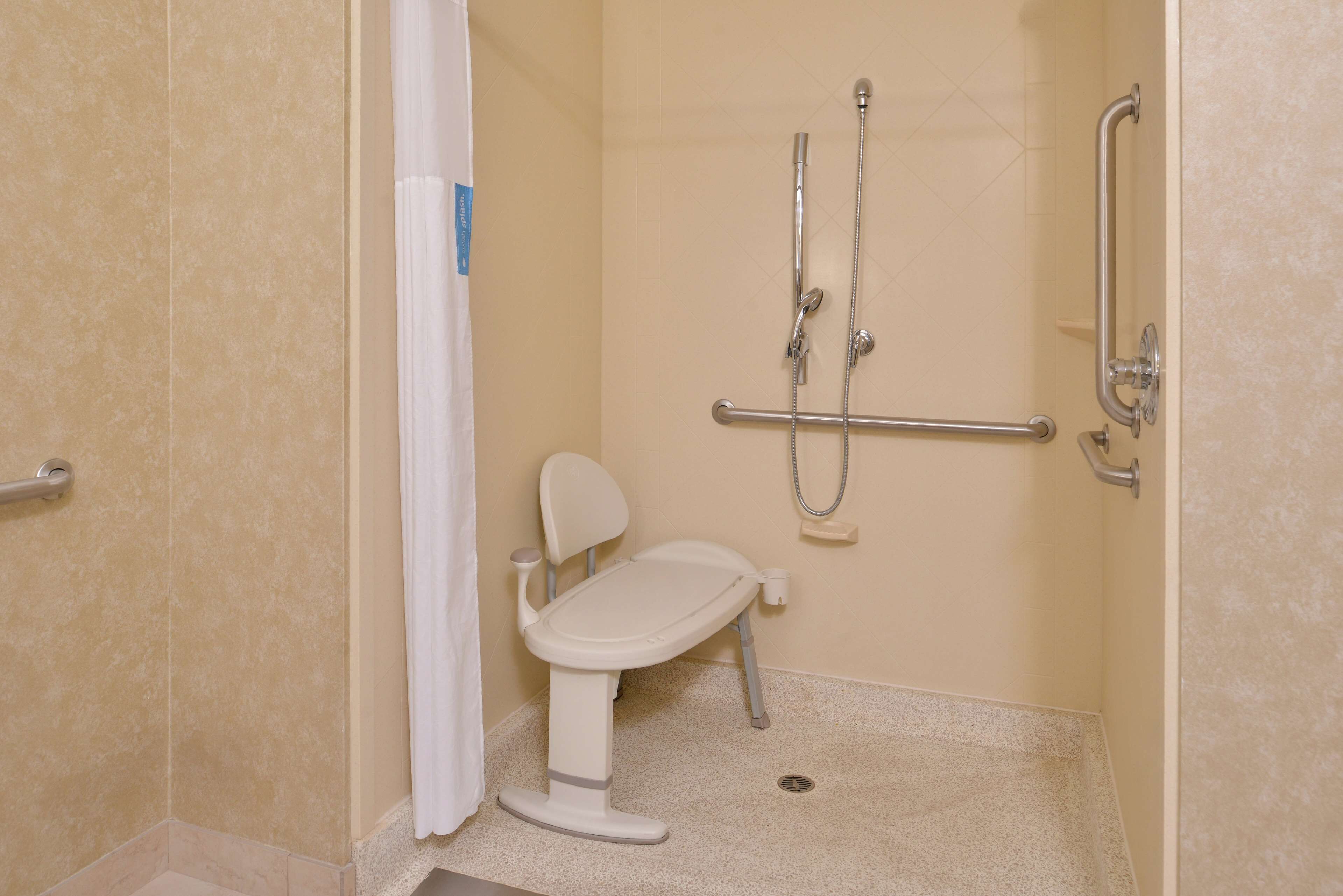 room, 1 king bed, accessible, non smoking | bathroom shower