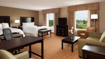 Studio Suite | Premium bedding, in-room safe, blackout curtains, iron/ironing board