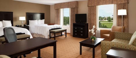 Studio Suite | Premium bedding, in-room safe, blackout curtains, iron/ironing board