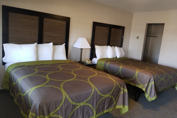 Standard Room, 2 Queen Beds, Non Smoking | Desk, free WiFi, bed sheets