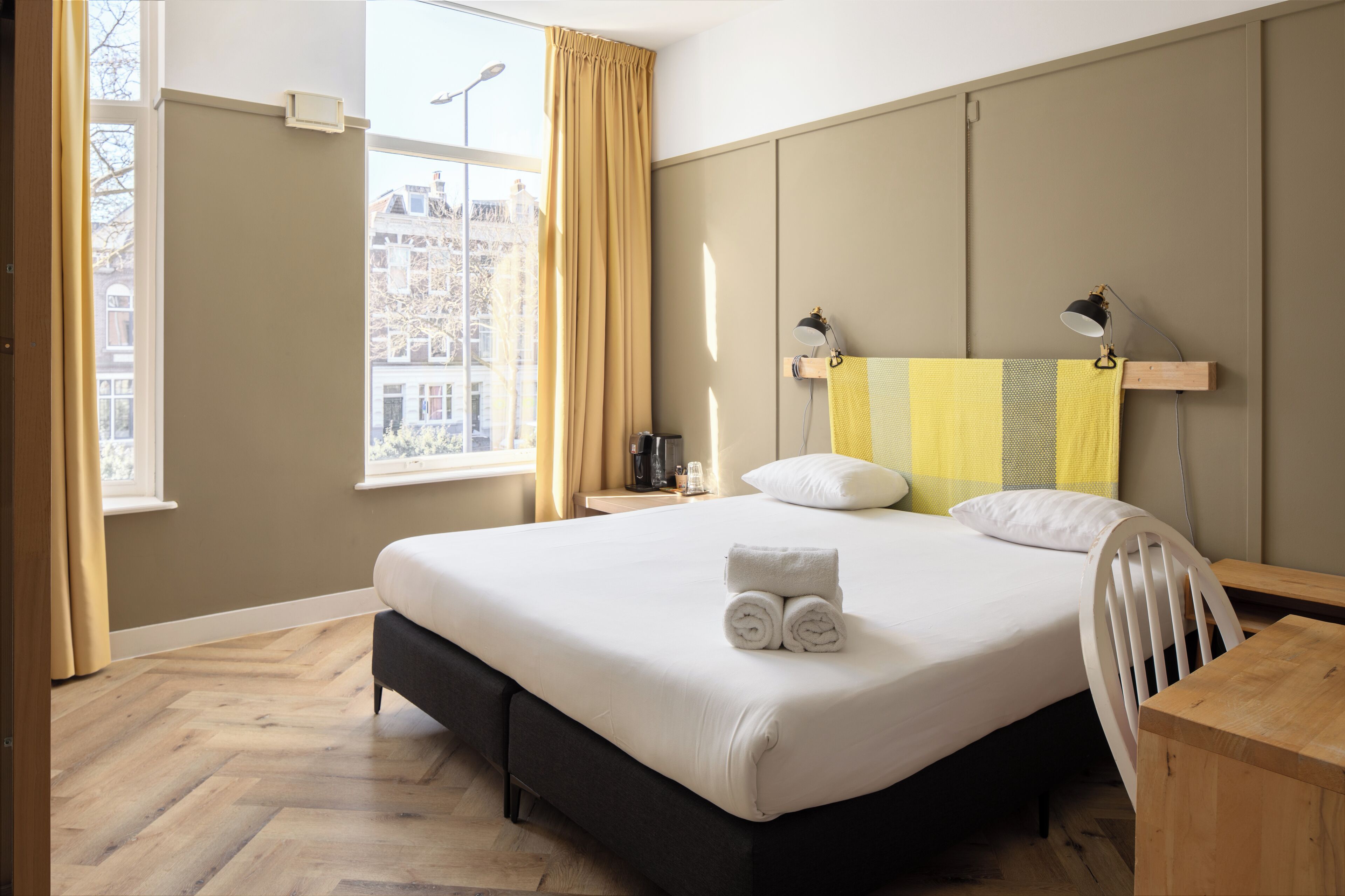 classic double room | in-room safe, desk, laptop workspace, blackout curtains