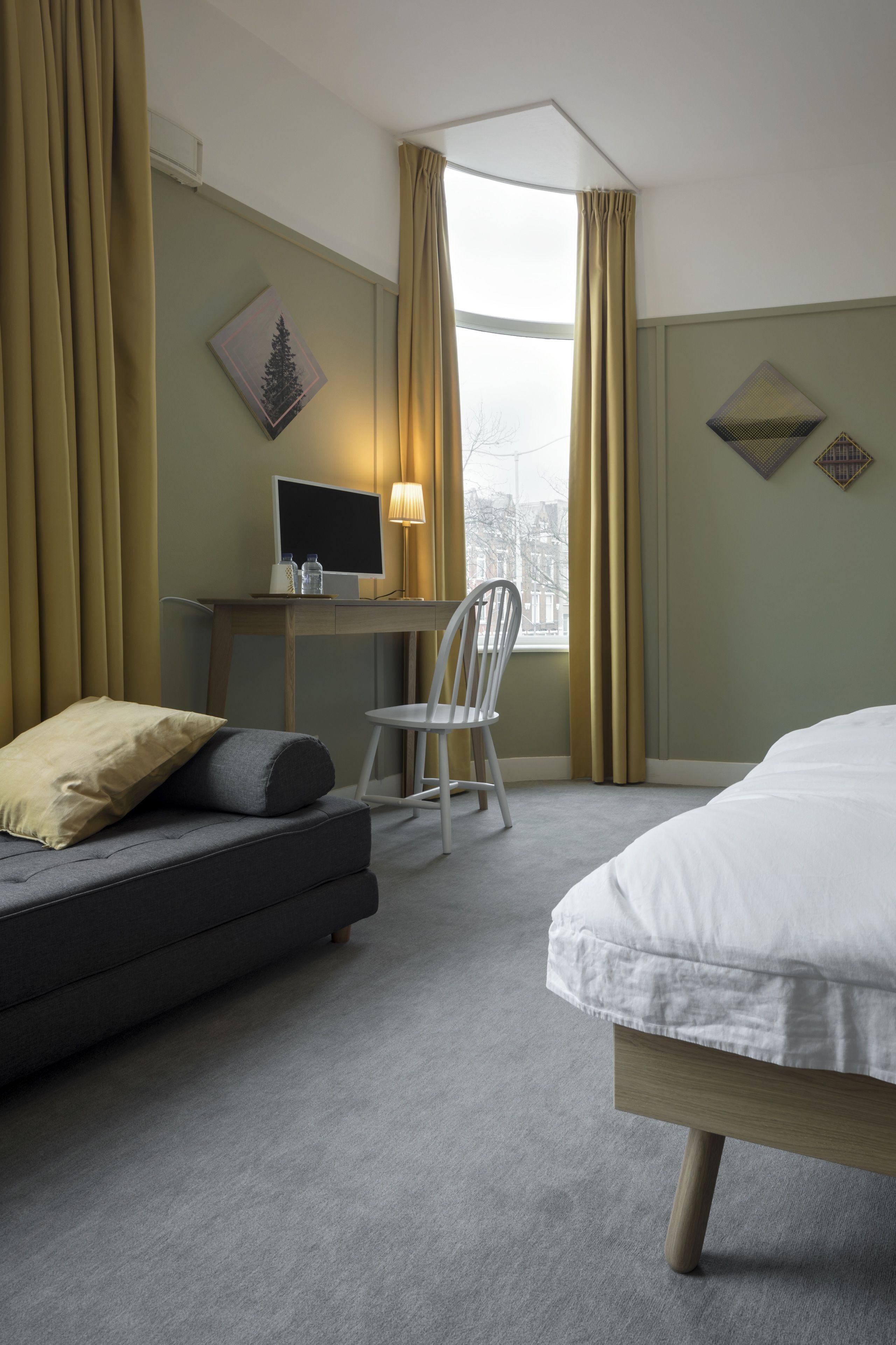 In-room safe, desk, laptop workspace, blackout drapes