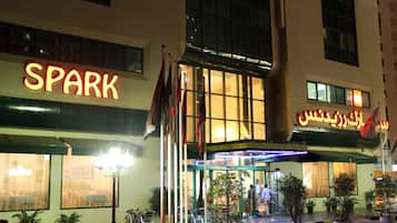 Front of property – evening/night