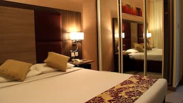 Literie de qualité supérieure, couette en duvet d'oie, minibar