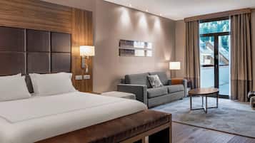 Zimmer, 1 King-Bett und Schlafsofa, Nichtraucher, Bergblick (Mountain View) | 1 Schlafzimmer, BettwÀsche aus Àgyptischer Baumwolle