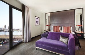 Suite, 1 King Bed, Non Smoking | Living area | LCD TV, pay films