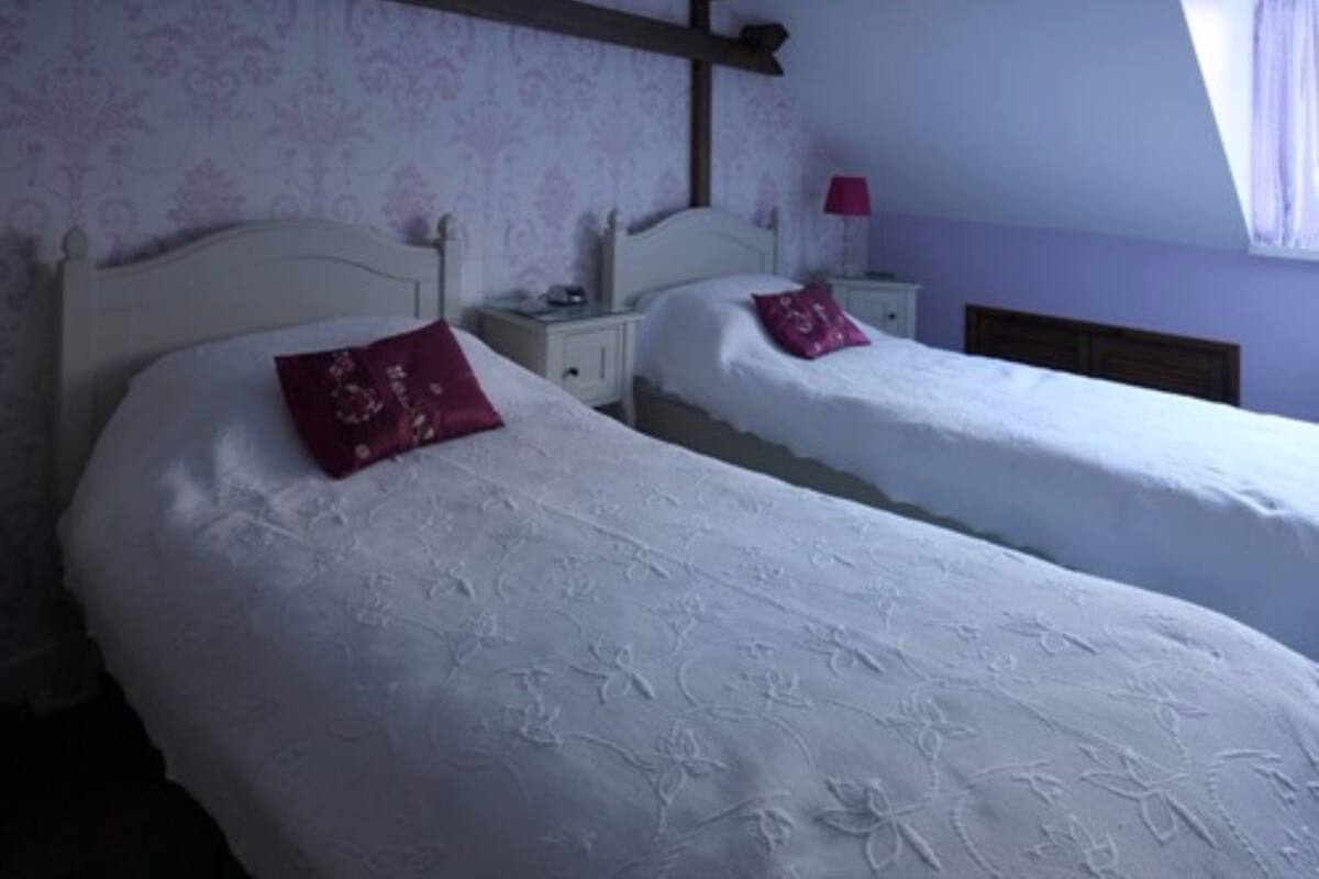Zweibettzimmer, 2 Einzelbetten, mit Bad | Bügeleisen/Bügelbrett