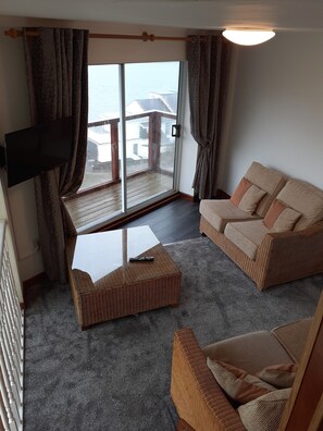 Appartement Panoramique, 2 chambres, coin cuisine, vue mer