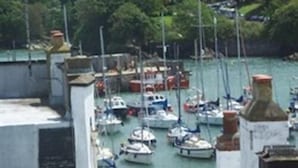 A marina with various boats docked. - The Harbour Lights (Ilfracombe)