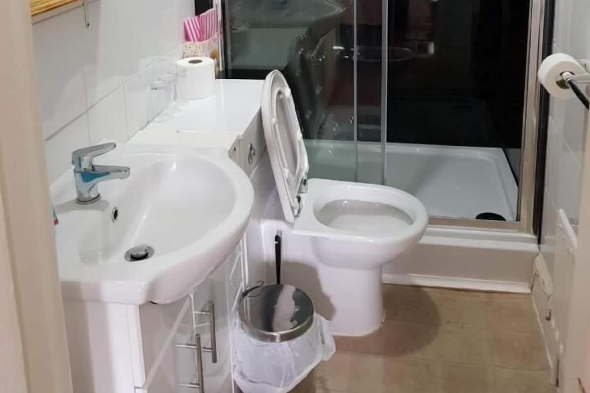 Chambre Double Deluxe, 1 chambre (King) | Salle de bain | Douche, articles de toilette gratuits, sèche-cheveux