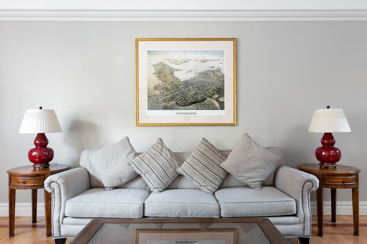 Luxury Condo, 3 Bedrooms | Living area | 50-inch flat-screen TV with digital channels, TV, Netflix