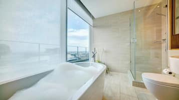 Designer toiletries, towels