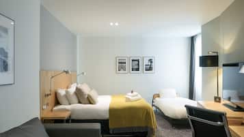 Kamar Keluarga | 1 kamar tidur, seprai premium, bantalan ekstra lembut, dan brankas