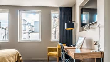 Premium bedding, pillow-top beds, in-room safe, desk