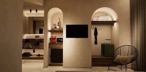 Superior Double Room (Renovated) | In-room safe, free WiFi, bed sheets - Ano Kampos Hotel (Rhodes)