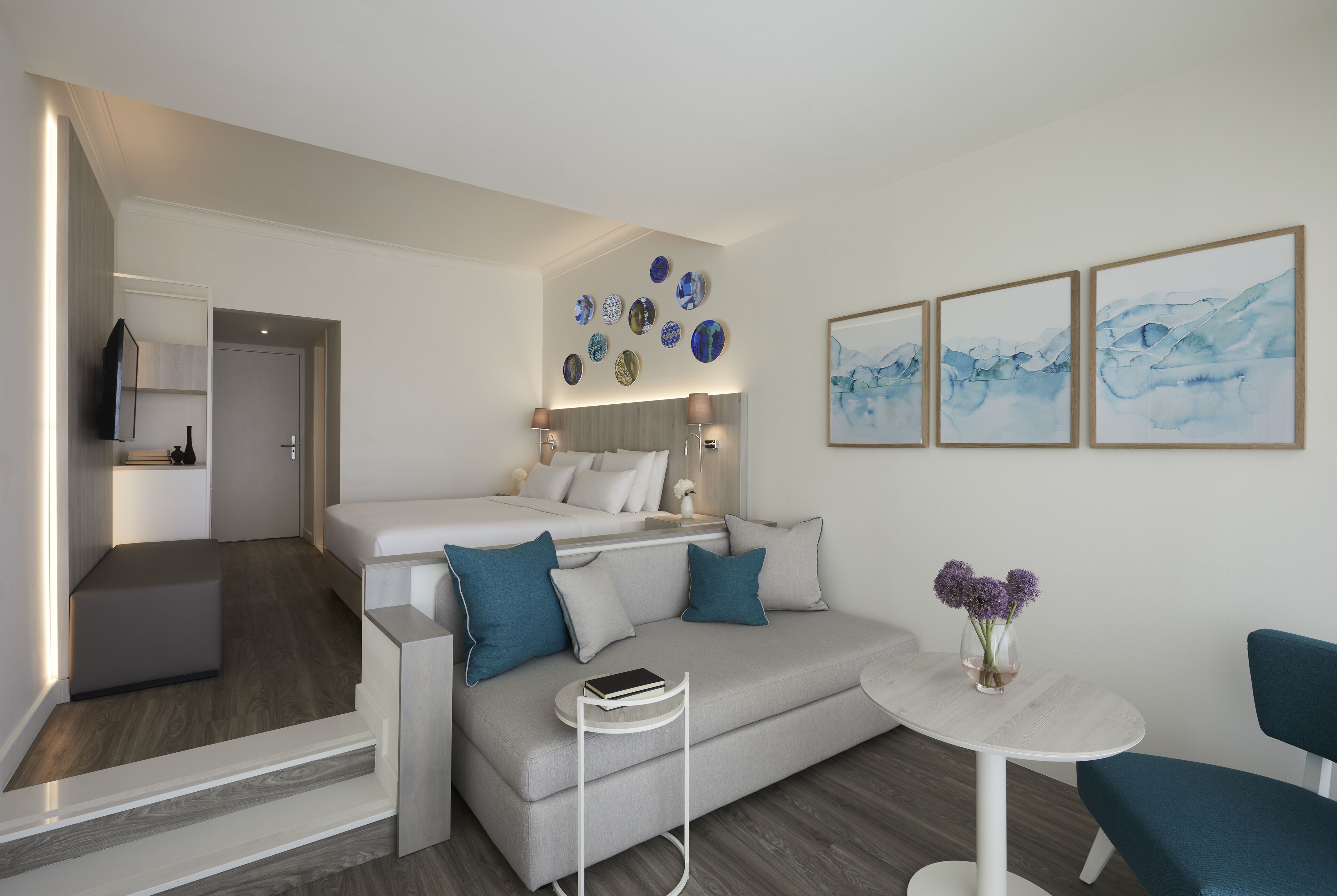 premium deluxe, sea view | 1 bedroom, in-room safe, desk, blackout curtains