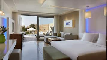 Amus Suite with Private Pool Garden View | 1 chambre, coffres-forts dans les chambres, bureau, rideaux occultants