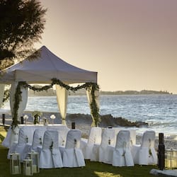 Área externa para casamento