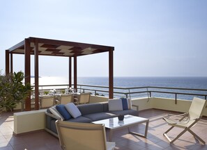Rodian Suite, Sea View | Terrace/patio - Amus Hotel & Spa (Rhodes)