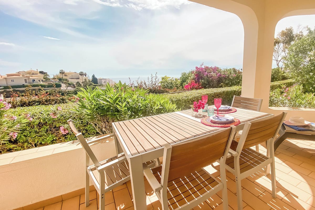 Appartement, 2 chambres, vue mer | Terrasse/Patio