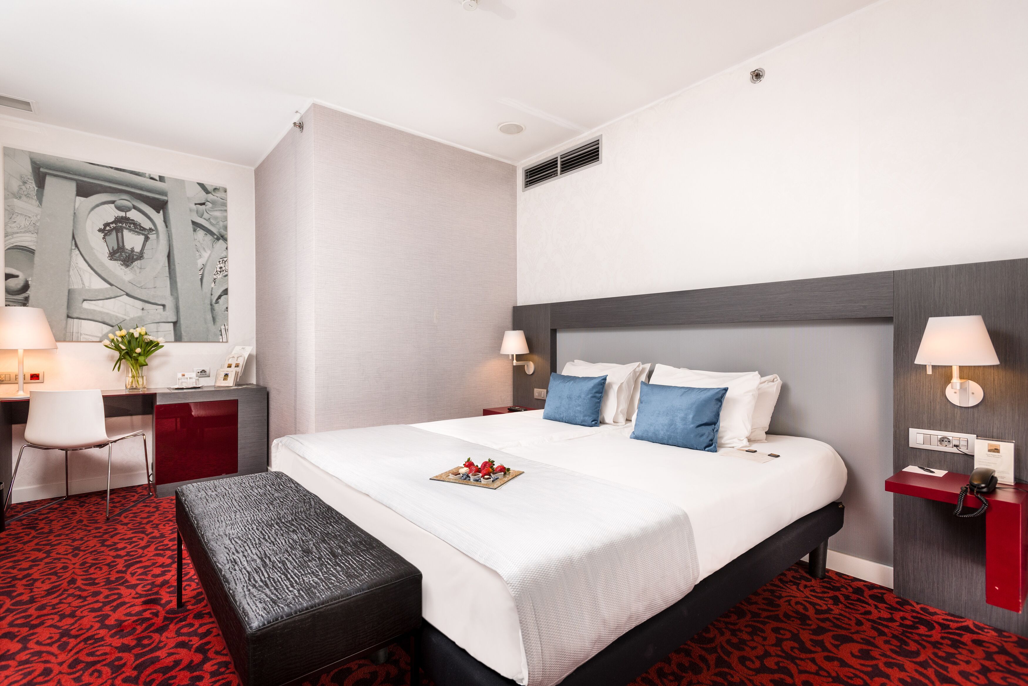 1 chambre, literie hypoallergénique, minibar