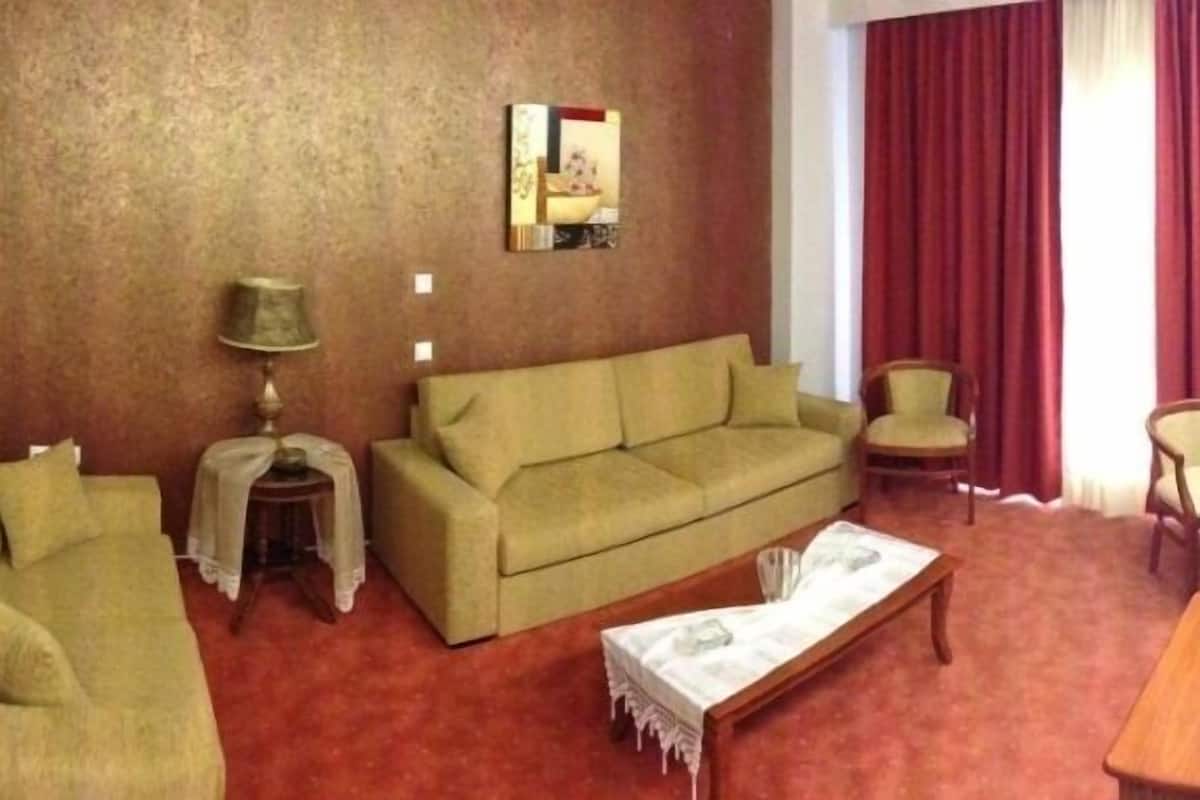 junior suite | living area | flat-screen tv