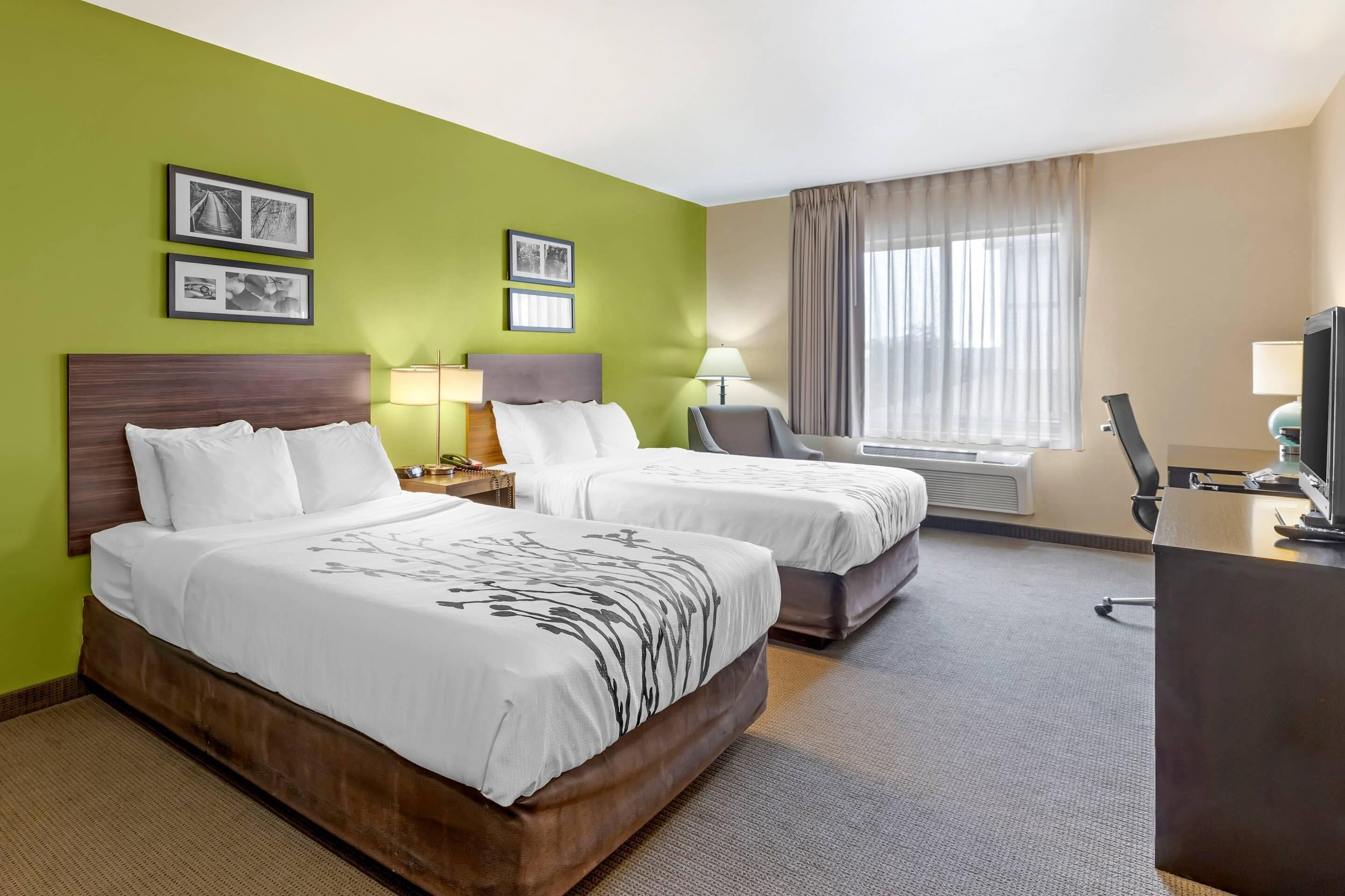 Chambre, 2 grands lits, accessible aux personnes à mobilité réduite, non-fumeur