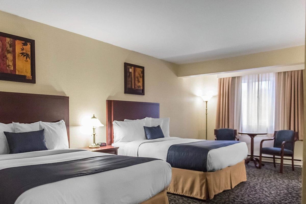Standard Room, 2 Queen Beds, Non Smoking | Desk, soundproofing, iron/ironing board, rollaway beds