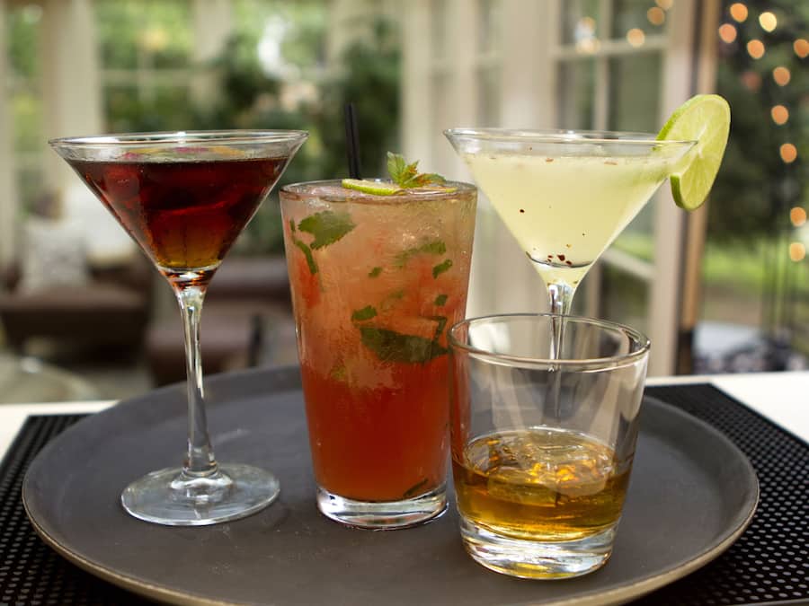 Cocktail bar, garden views, open daily