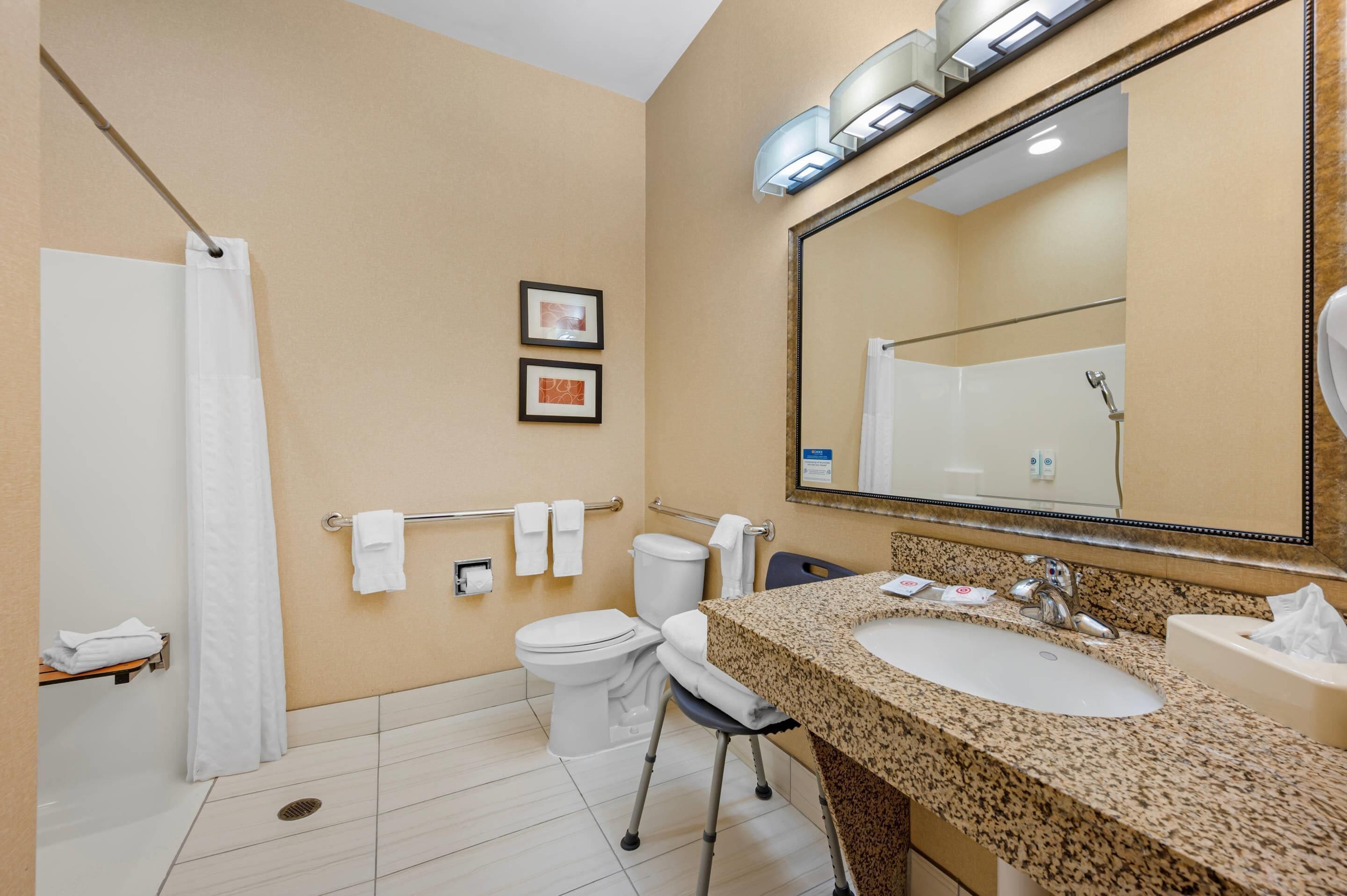 desk, blackout curtains, iron/ironing board, free wifi