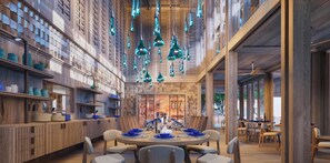 5 restaurantes; se sirve desayuno, almuerzo y cena; cocina tailandesa