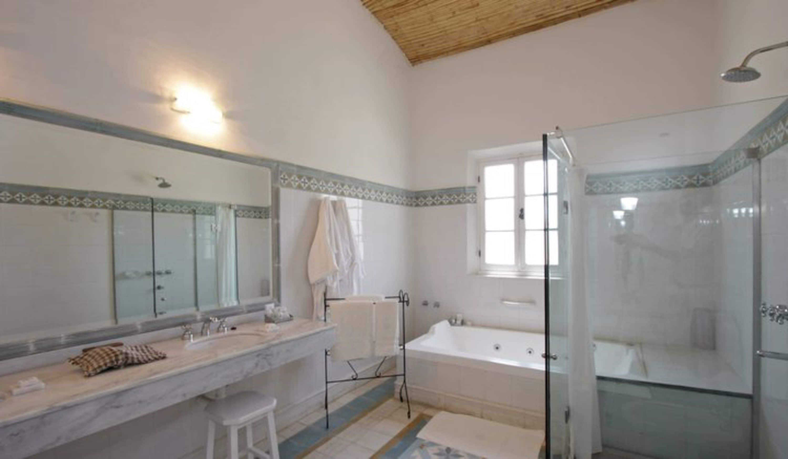 room, hill view | bathroom | combined shower/bathtub, deep-soaking bathtub, hair dryer, bidet
