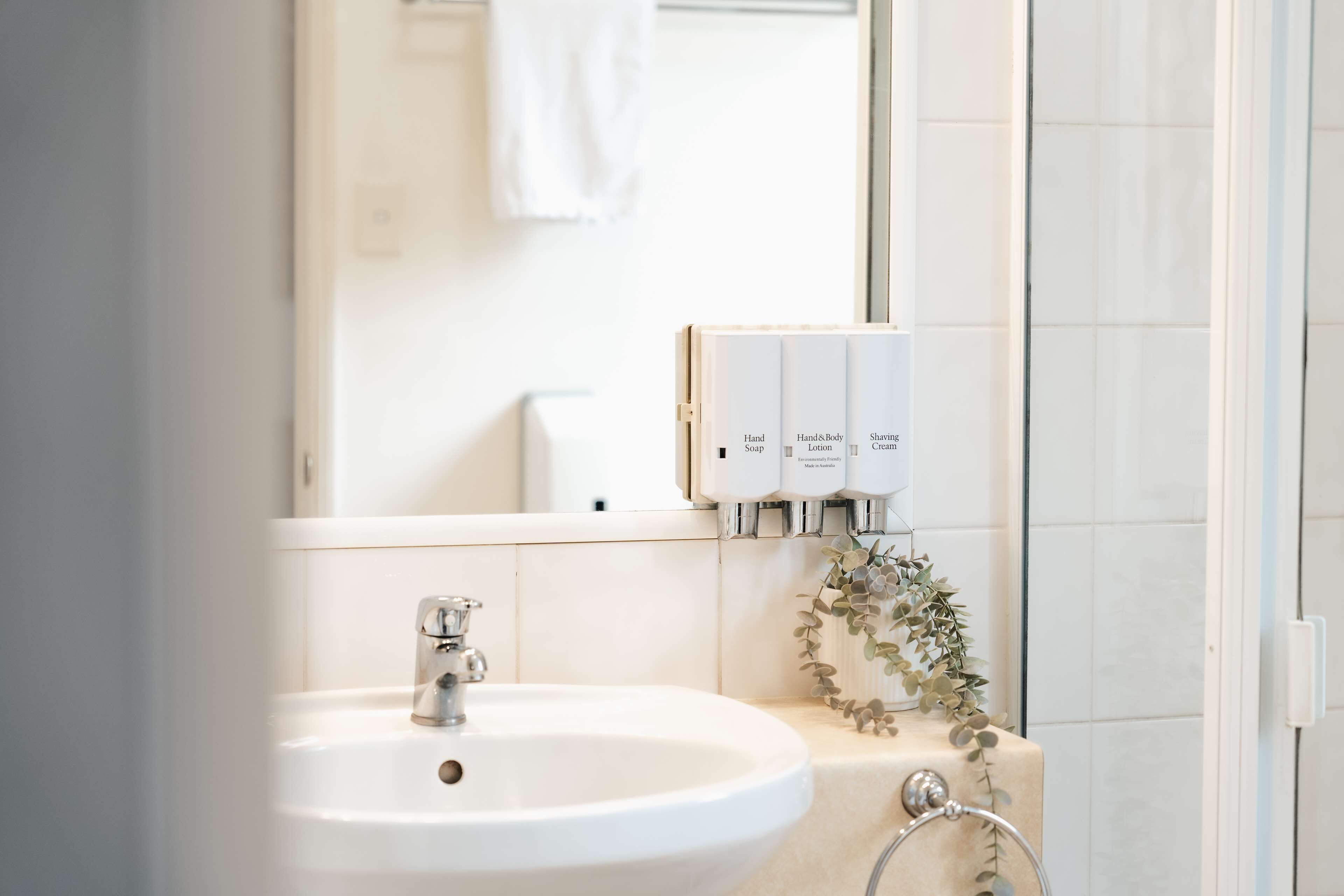 free toiletries, hair dryer, towels, soap