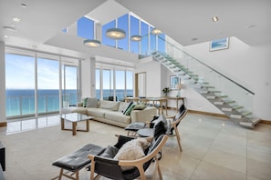 3 Bedroom Penthouse | Living area | TV, DVD player