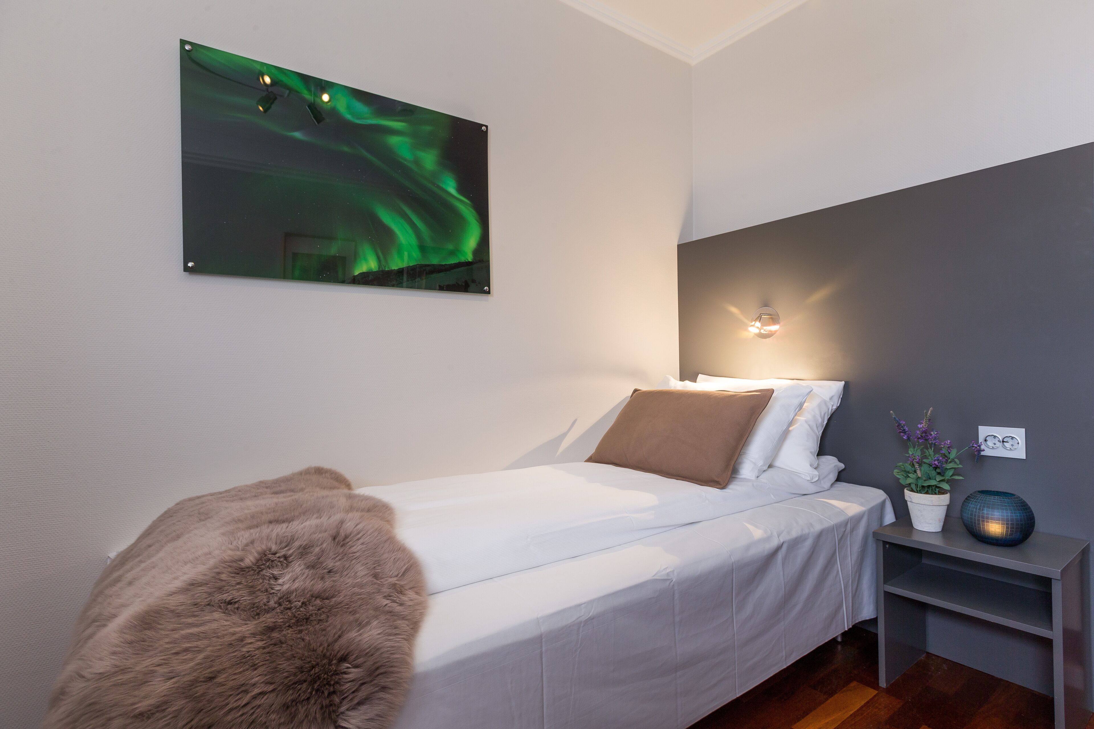Basic Single Room | Premium bedding, pillow-top beds, desk, laptop workspace