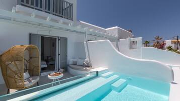 Ocean View Junior Suite Heated Private Infinity Pool with Glass Wall | Alberca privada