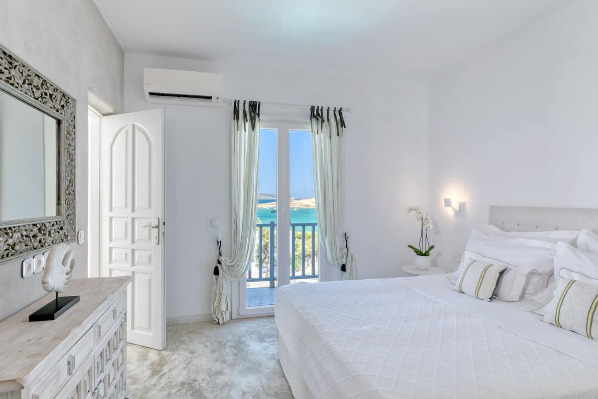 Sea View Honeymoon Suite, Jetted Tub | 1 camera, biancheria in cotone egiziano