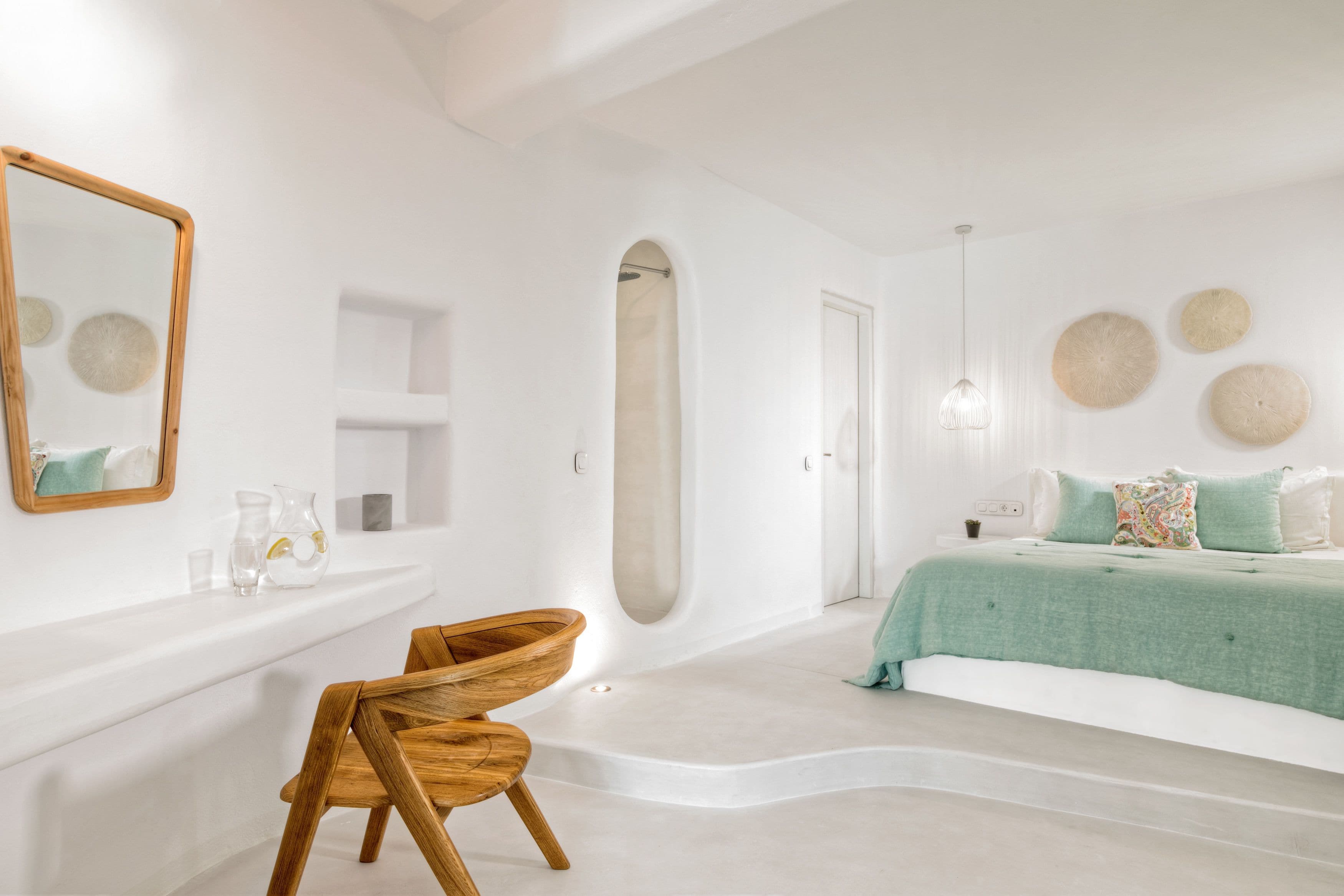 Ocean View Diamond Suite Heated Private Plunge Pool | Egyptian cotton sheets, premium bedding, down comforters