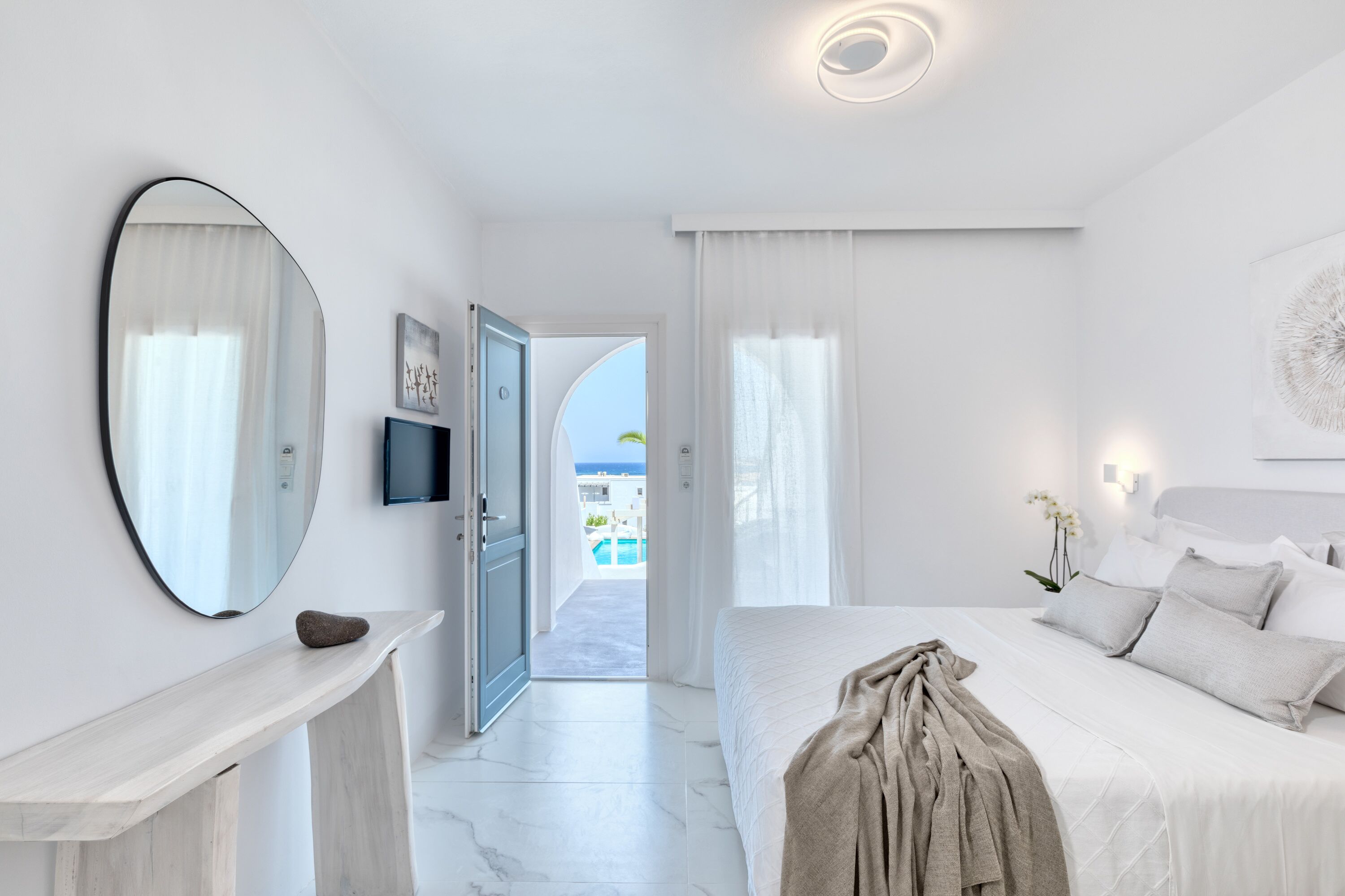 Ocean View, Junior Suite | Sábanas de algodón egipcio y ropa de cama de alta calidad 