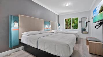 1 dormitorio, ropa de cama hipoalergénica, escritorio