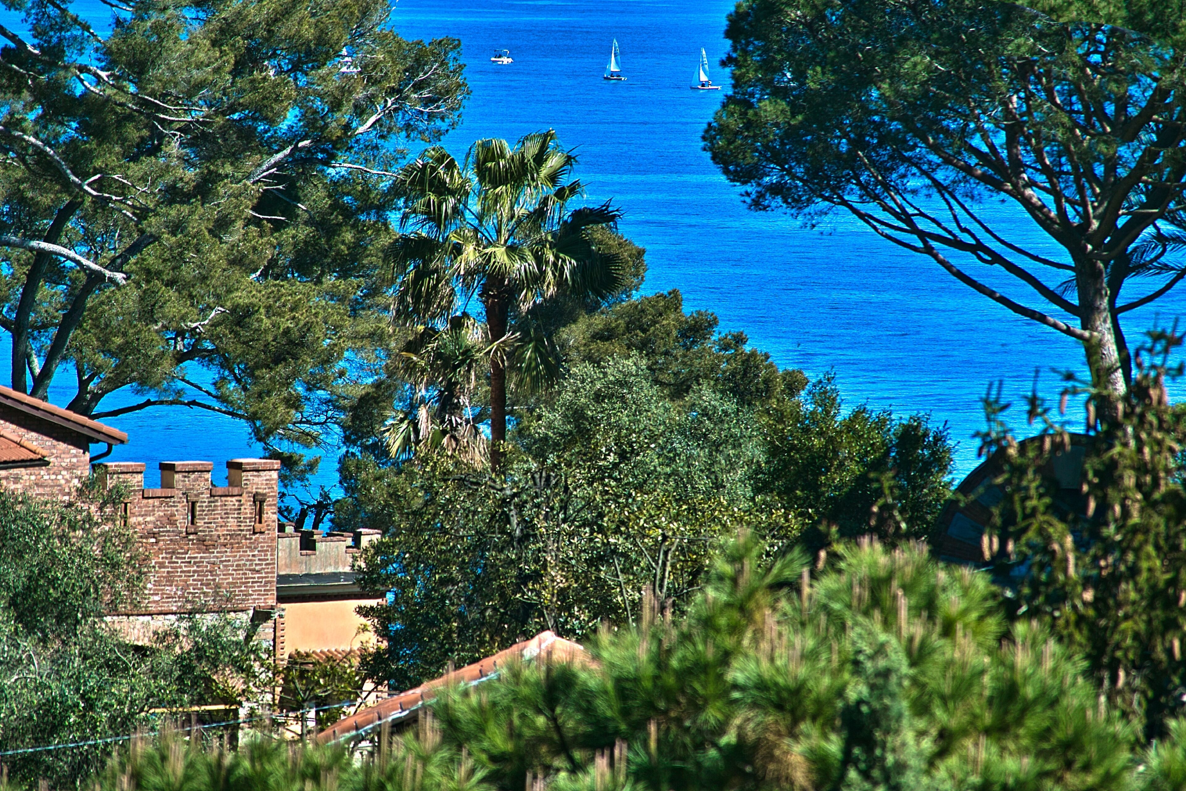 premium double room, terrace, partial sea view | view from room