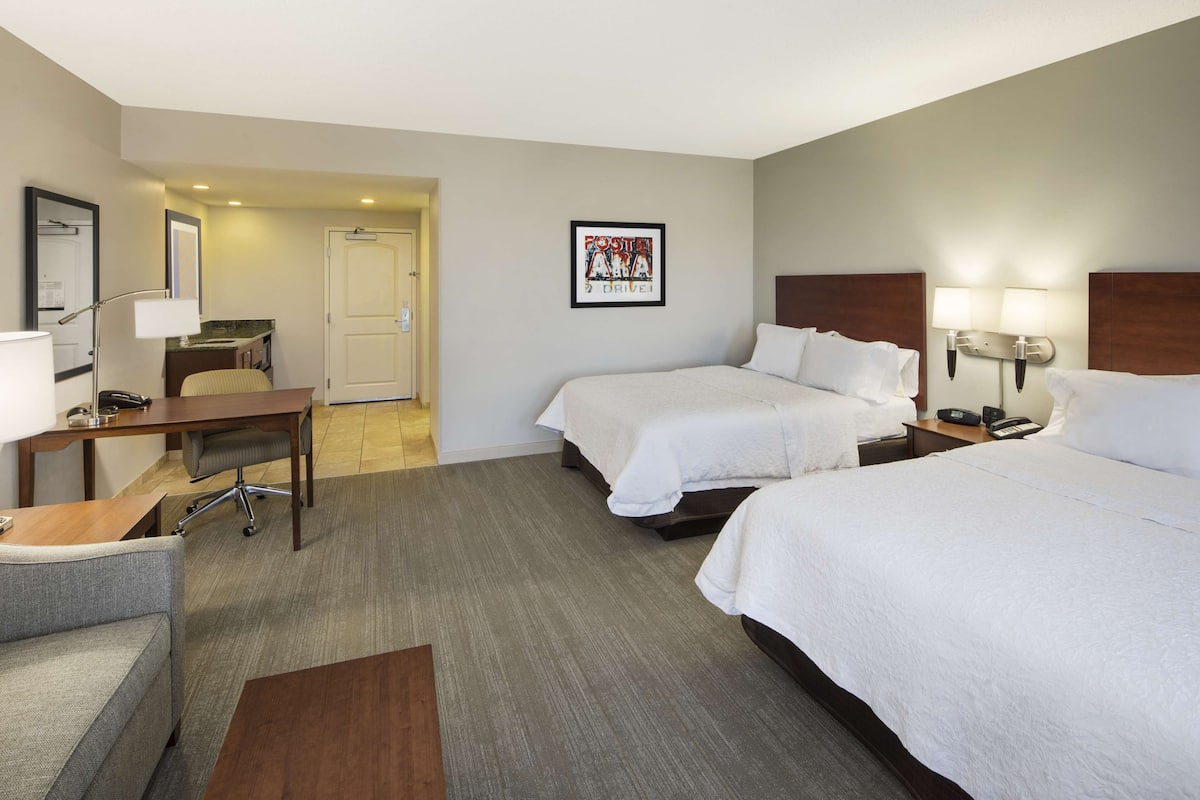 In-room safe, desk, laptop workspace, blackout drapes