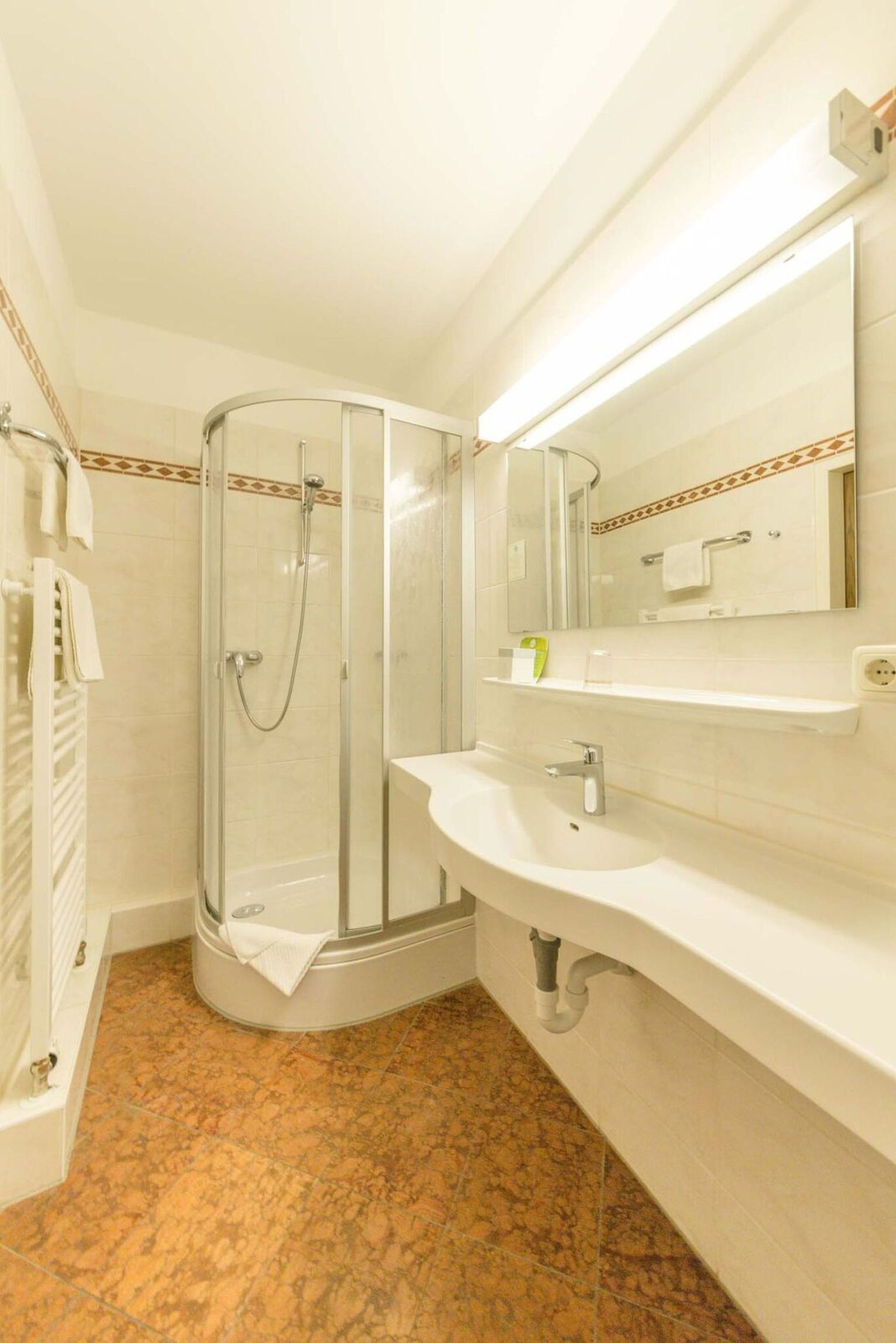 free toiletries, hair dryer, towels