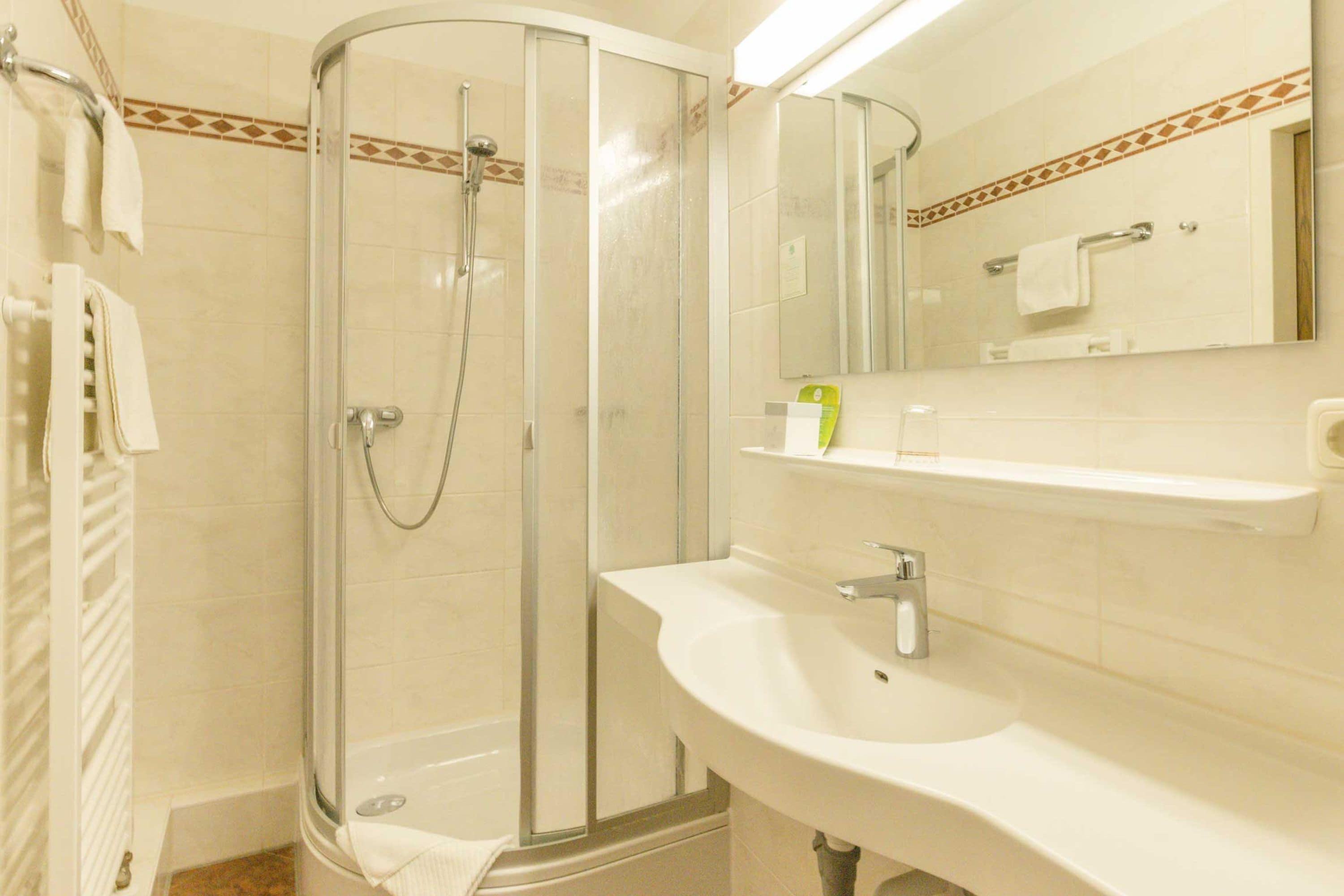 free toiletries, hair dryer, towels