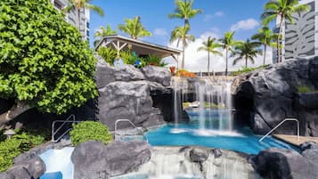 3 outdoor pools, cabanas (surcharge), sun loungers