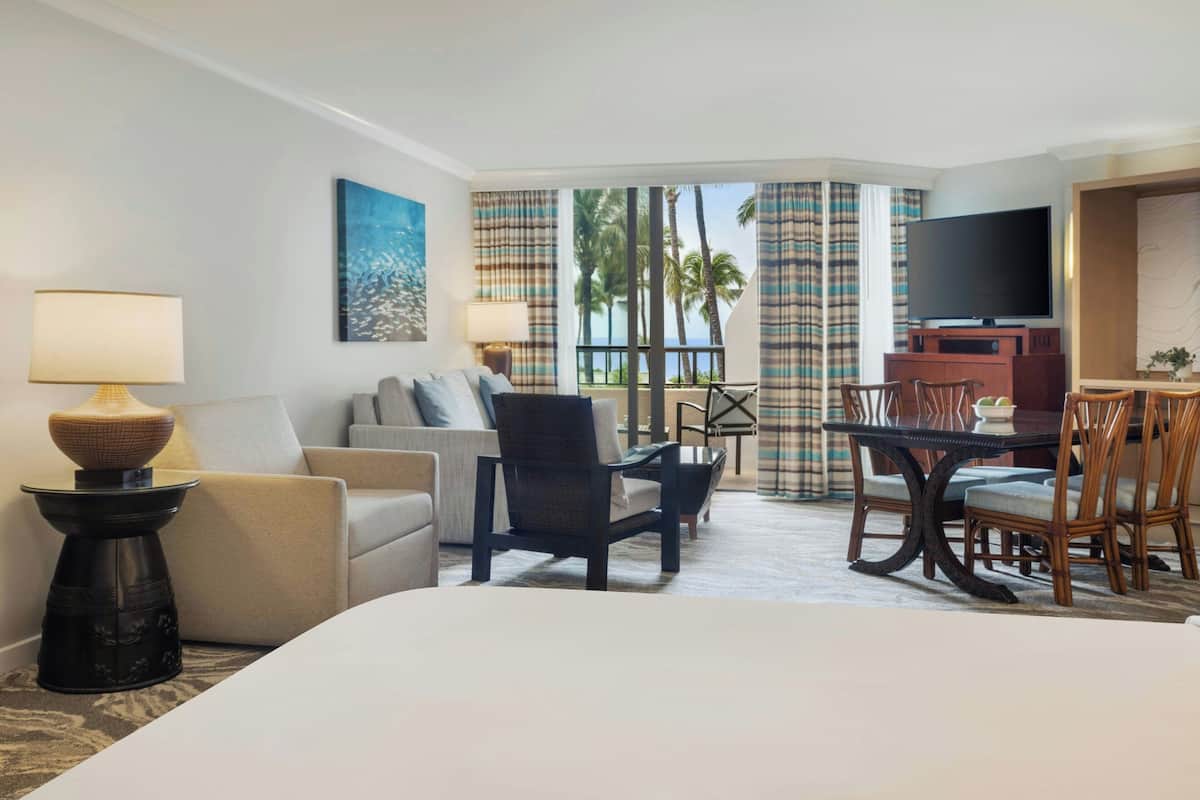 Room, 1 King Bed with Sofa bed, Ocean View (Balcony) | In-room safe, iron/ironing board, free WiFi, bed sheets